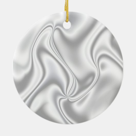 Silver Satin Keramisch Ornament (Achterkant)