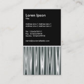 Silver Satin Ripples Visitekaartje (Achterkant)