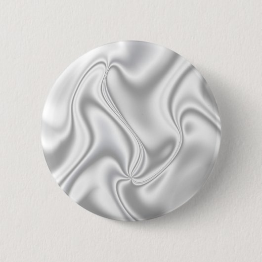 Silver Satin Ronde Button 5,7 Cm (Voorkant)