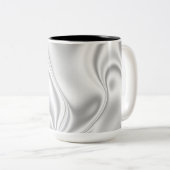 Silver Satin Tweekleurige Koffiemok (Voorkant rechts)
