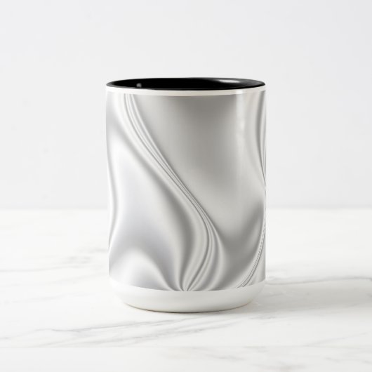 Silver Satin Tweekleurige Koffiemok (Center)