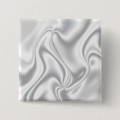 Silver Satin Vierkante Button 5,1 Cm (Voorkant)
