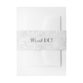 Silver Satin Wedding Vow Renewal Uitnodigingen Wikkel (Voorkant Voorbeeld)