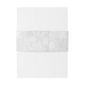 Silver Satin Wedding Vow Renewal Uitnodigingen Wikkel (Achterkant Voorbeeld)