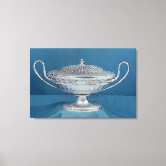 Silver sauce-tureen van Matthew Boulton Canvas Afdruk (Voorkant)