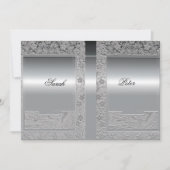 Silver Save the Date Invitation (Voorkant)