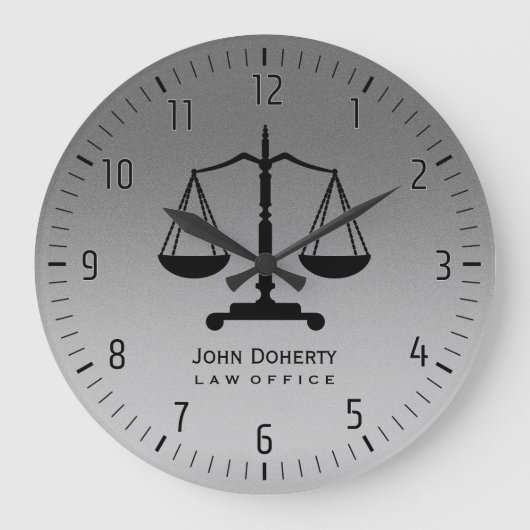 Silver Scales of Justice Grote Klok (Voorkant)