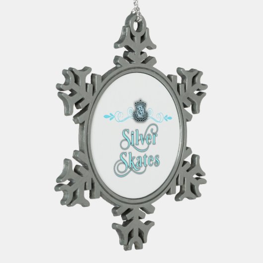 Silver Schaatsen Ornament (Links)