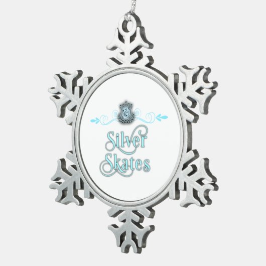 Silver Schaatsen Ornament (Rechts)