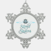 Silver Schaatsen Ornament (Voorkant)