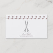 Silver Scissors minimale move roze Visitekaartje (Voorkant)