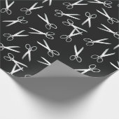 Silver Scissors Patroon Cadeaupapier (Hoek)