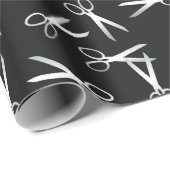 Silver Scissors Patroon Cadeaupapier (Rol Hoek)