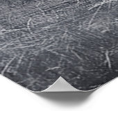 Silver Scorpio Zodiac Sign Distress Metal Style Poster (Hoek)