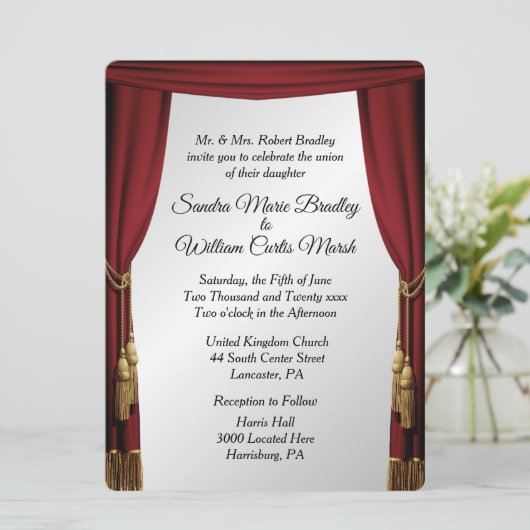 Silver Screen Movie Theme Weddenschap Kaart (Staand voorkant)