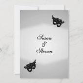 Silver Screen Theatre Theme Uitnodiging voor de br (Achterkant)