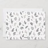 Silver Script Merry kerst Elegant 2 foto Feestdagenkaart (Achterkant)