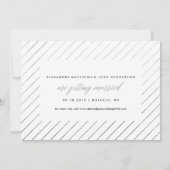 Silver Script Photo Save the Date in Faux Foil (Achterkant)