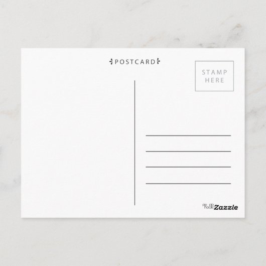 Silver Script Prettige feestdagen Persoonlijke fot Briefkaart (Achterkant)