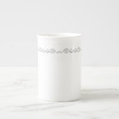 Silver Scroll Work Specialty-Mok Porselein Kop (Voorkant)