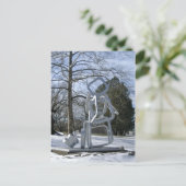 Silver Sculpture in Mellon Park Briefkaart (Staand voorkant)
