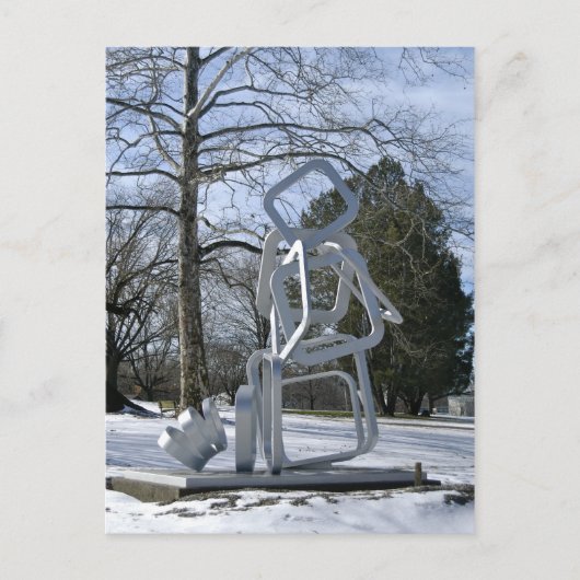 Silver Sculpture in Mellon Park Briefkaart (Voorkant)