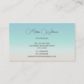 Silver Sea Turtle | Coastal Q Visitekaartje (Achterkant)