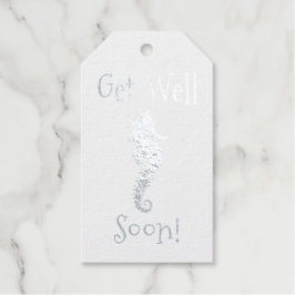 Silver Seahorse krijgt snel een goede Folie Gift L Cadeaulabels