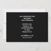 Silver Seal Ribbon Gothic Save The Date (Achterkant)