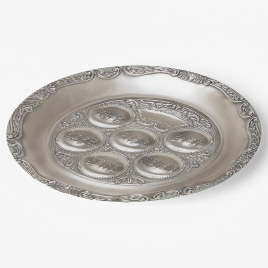 Silver Seder Bord (Gekanteld)