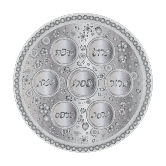 Silver Seder-Bord Snijplank (Voorkant)