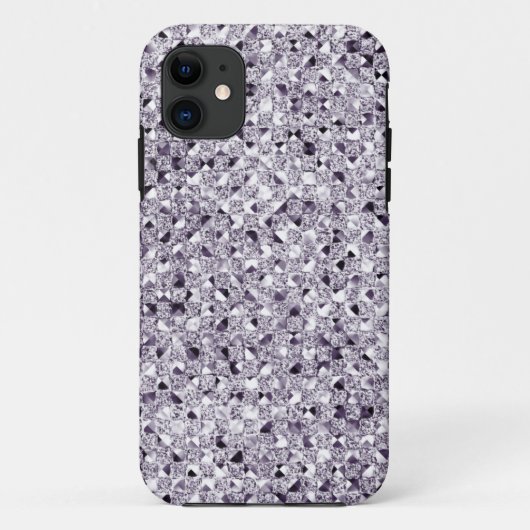 Silver Sequin Effect Phone cases (Achterkant)