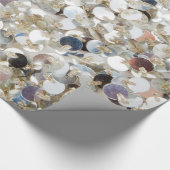 Silver Sequin Glitter Glam Glamour Wrapping Paper Cadeaupapier (Hoek)