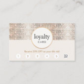 Silver Sequin Hair Salon 6 Punch Loyalty (Voorkant)