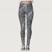 Silver Sequin Pattern Leggings (Voorkant)