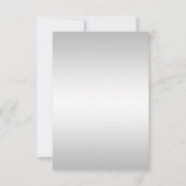 Silver Sequins Bling Bow sparen het Baby shower va Save The Date (Achterkant)