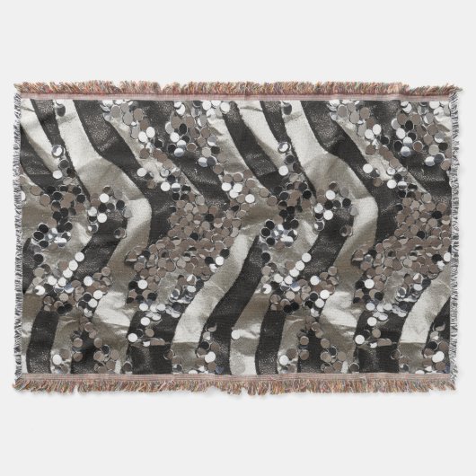 Silver Sequins brandend man Deken (Voorkant)