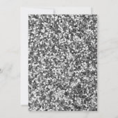 Silver Sequins Dress 50th Birthday Kaart (Achterkant)