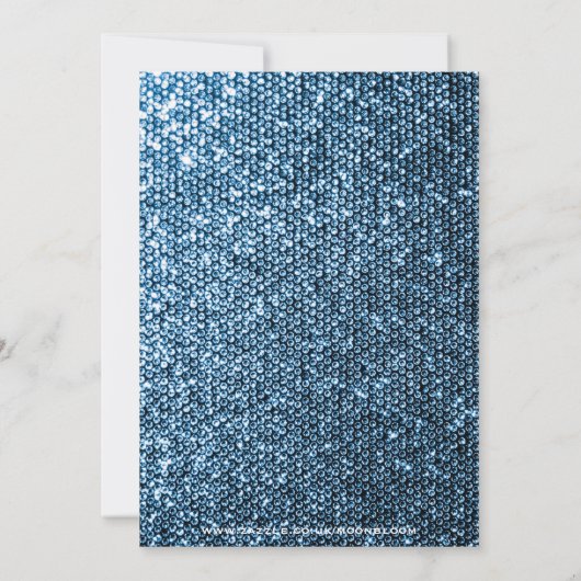 Silver Sequins Kaart (Achterkant)