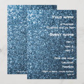 Silver Sequins Kaart (Voorkant / Achterkant)