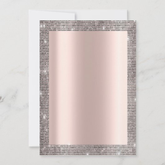 Silver Sequins Roos Gold 50e verjaardag Kaart (Achterkant)