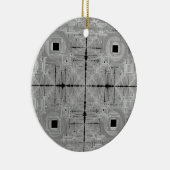 Silver Serenade keramisch Ornament (Rechts)