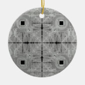 Silver Serenade keramisch Ornament (Voorkant)