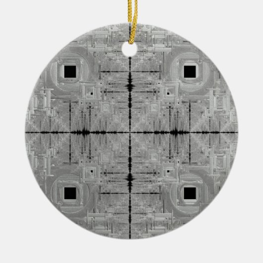 Silver Serenade keramisch Ornament (Voorkant)