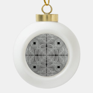 Silver Serenade Sneeuwvlok ingelijst Ornament