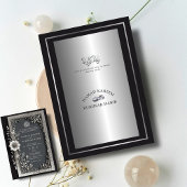 Silver Serenity & Floral Elegance Islamitische bru Kaart