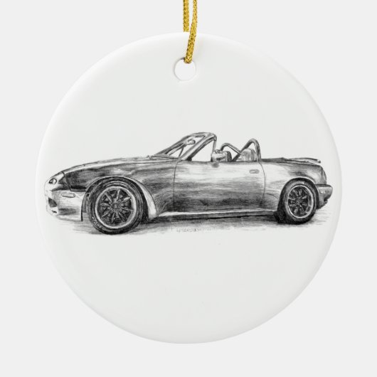 Silver Shadow MX5 Keramisch Ornament (Voorkant)