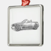 Silver Shadow MX5 Metalen Ornament (Links)