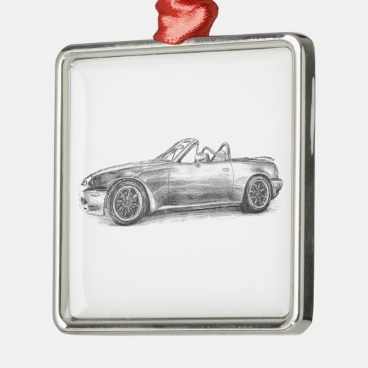 Silver Shadow MX5 Metalen Ornament (Links)