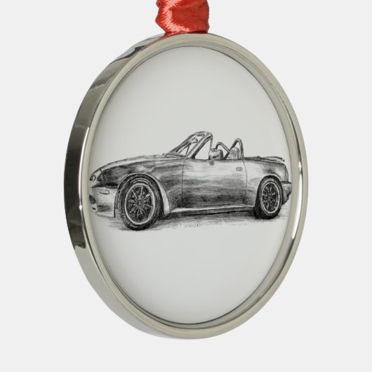 Silver Shadow MX5 Metalen Ornament (Rechts)